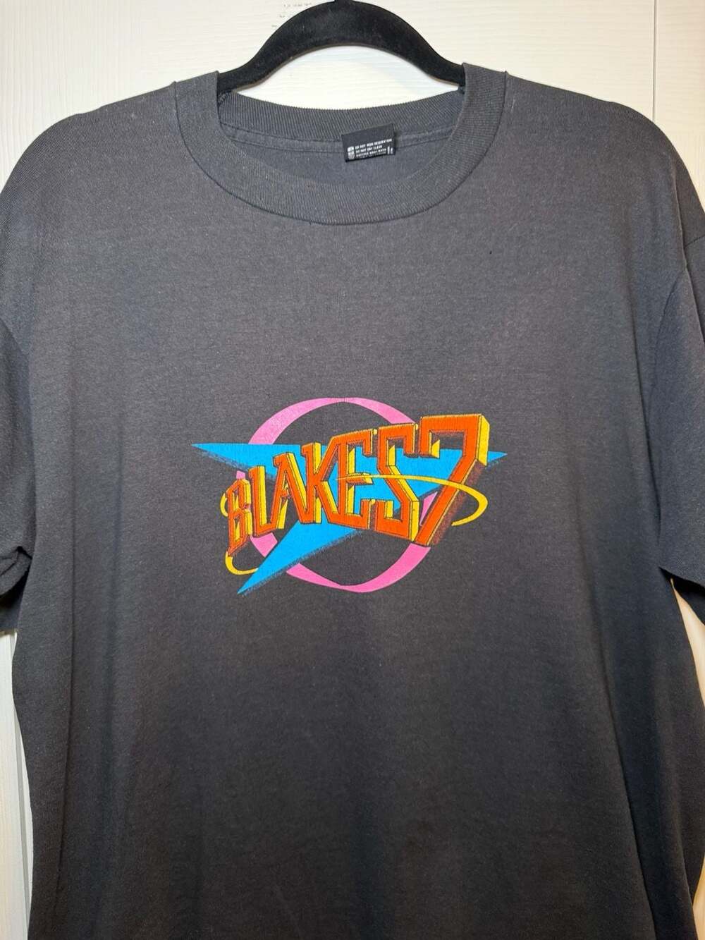 Screen Stars Best Blake's 7 T-Shirt Size XL Vintage Sci-Fi Black Tee